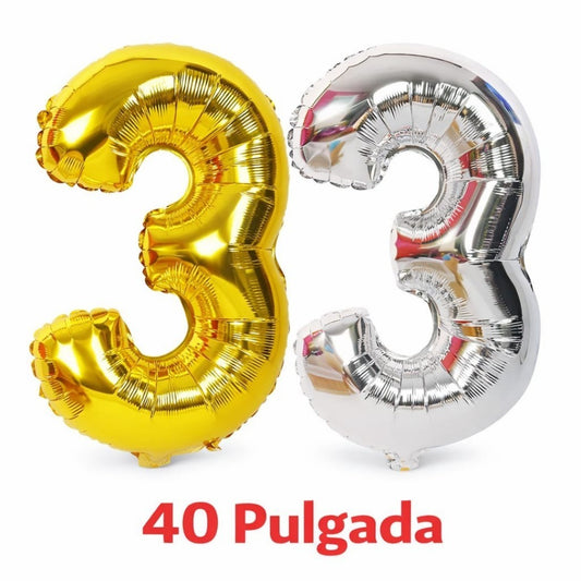 GLOBO NUMERO 3 40PULG