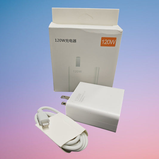 SET CARGADOR RAPIDO 120W IP