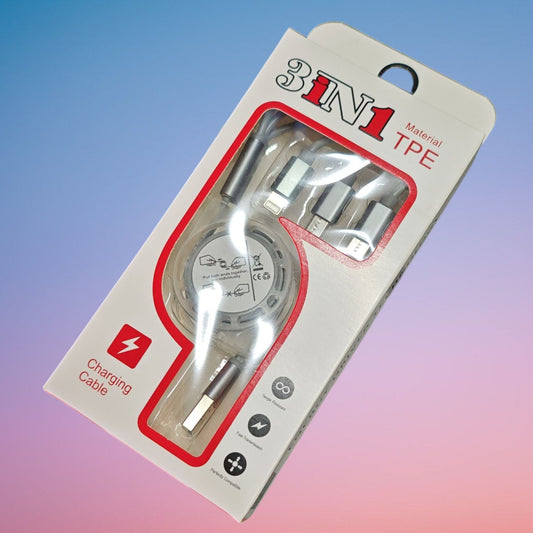 CABLE CELULAR RETRACTIL 3EN1