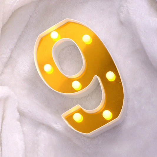 LAMPARA NUMERO 9 16CM