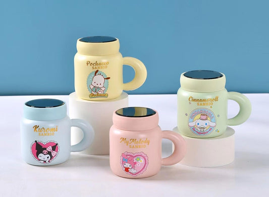 JARRA CERAMICA C\TAPA ESPEJO SANRIO