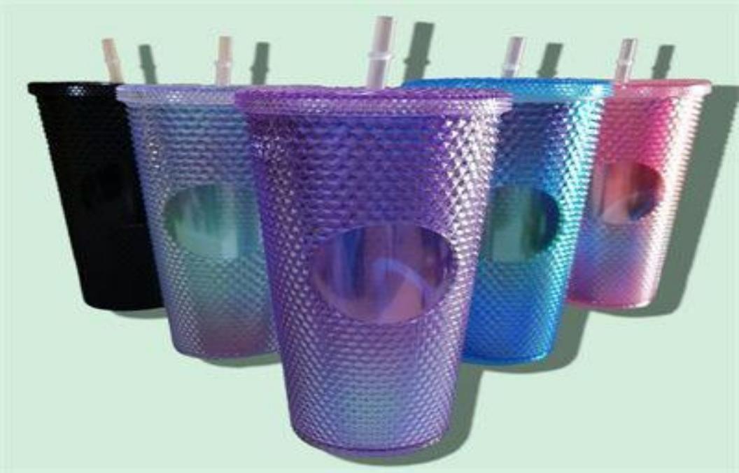 VASOS C/PAJILLA TIPO STARBUCKS 720ML D