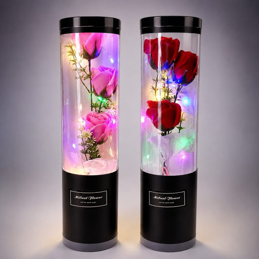 ROSA TARRO NEGRO CON LUZ