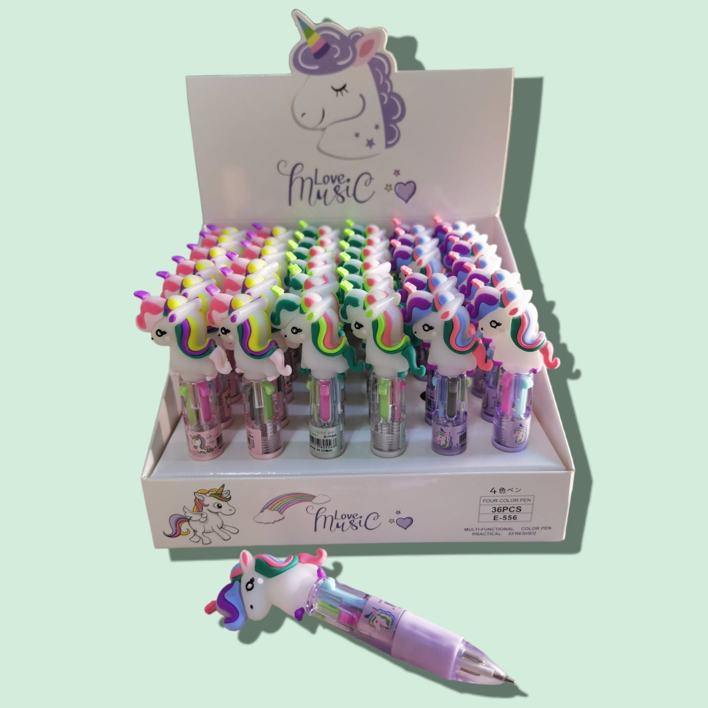 LAPICERO 4 COLOR  UNICORNIO