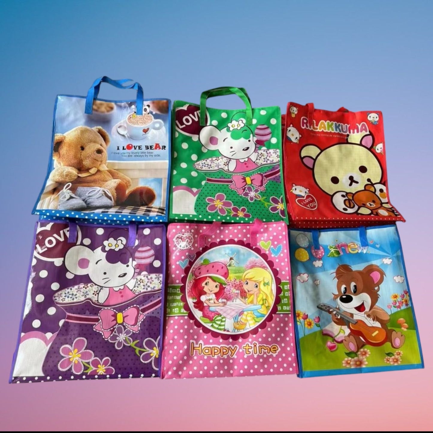 SACO MERCADO PERSONAJE  45*50*20