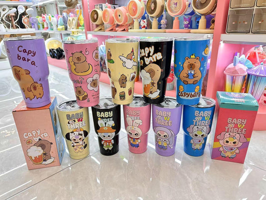 VASOS ACERO PERSONAJE 900ML 3D