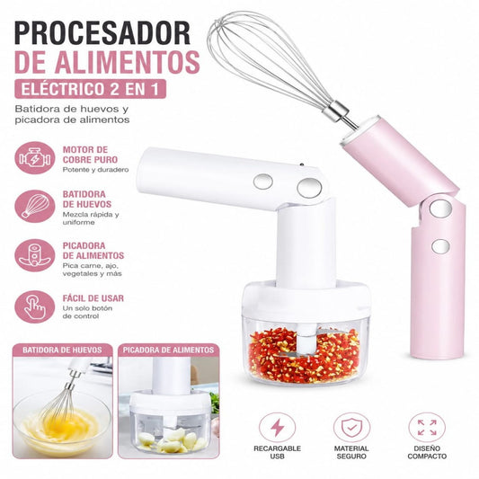 BATIDORA Y PICADORA ELECTRICA 2EN1