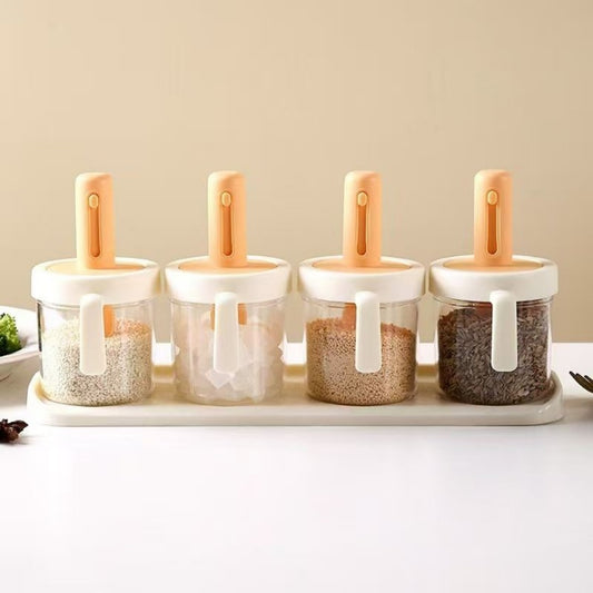 SET DE 4 ESPECIEROS CON CUCHARRA D-517