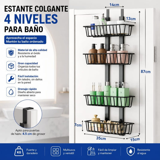 ORGANIZADOR COLGANTE PARA PUERTA 4 NIVERES
