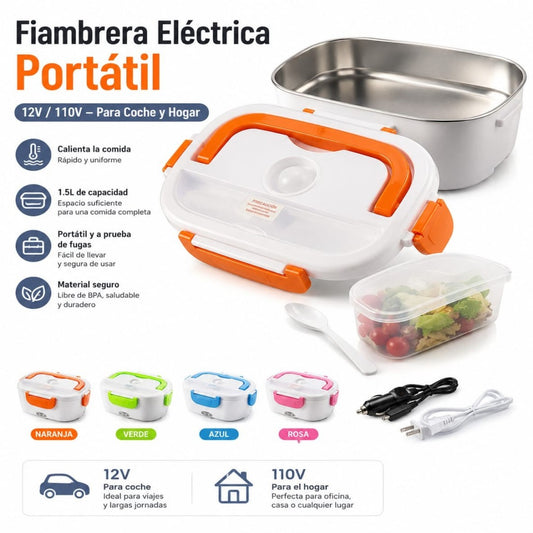 LONCHERA ELECTRICA CARRO Y CASA  110V+12V