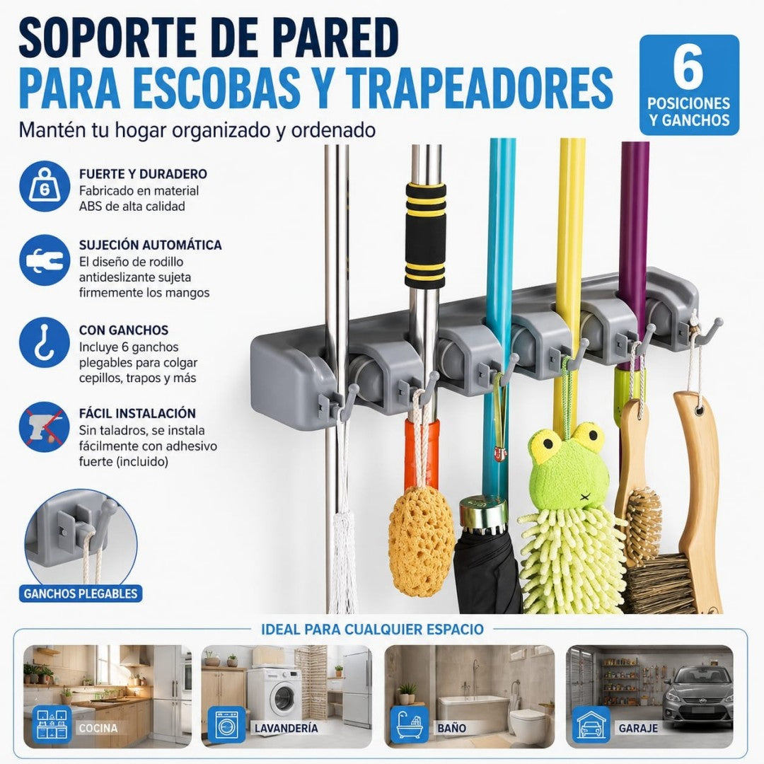 SOPORTE PARA ESCOBA Y PALOPISO