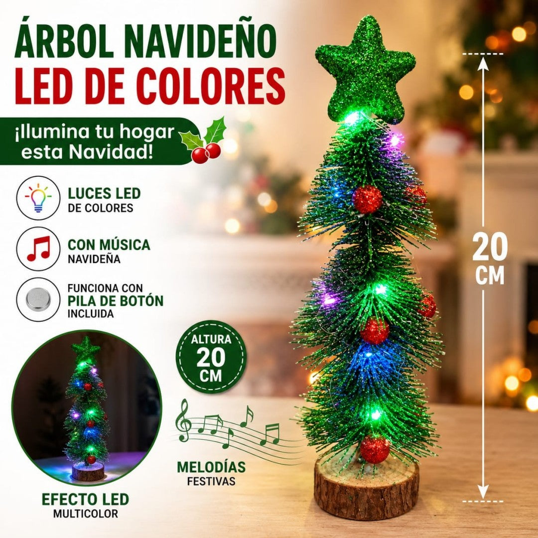 MINI ARBOL CON LUZ 23CM RC34274-7