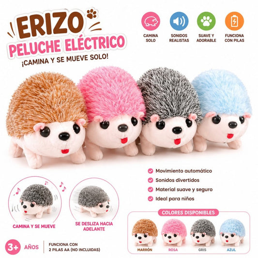 ERIZO DE PELUCHE CAMINADOR