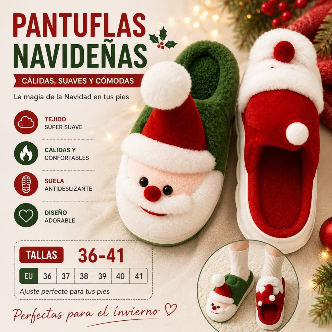 PANTUFLA GORRO NAVIDAD 36-41