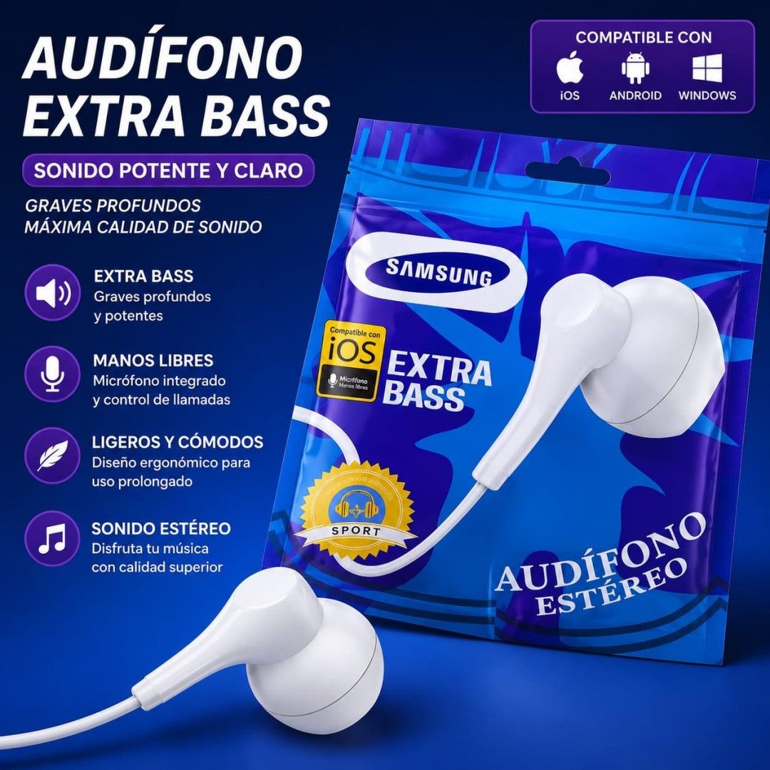 AUDIFONO CABLE SAMSUN T-180