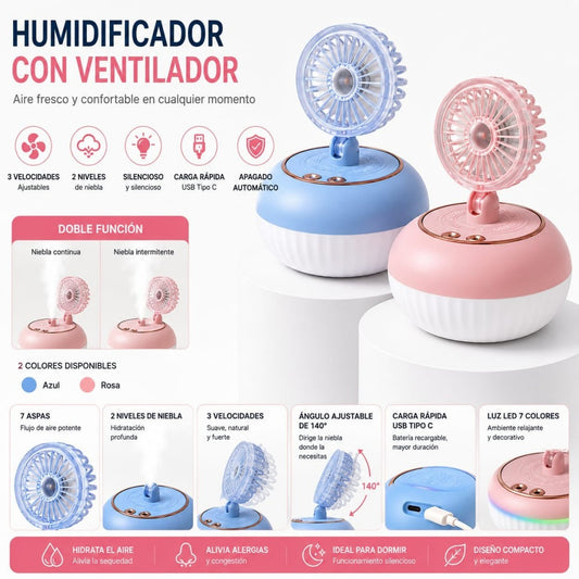 HUMIDIFICADOR CON VENTILADOR DQ801