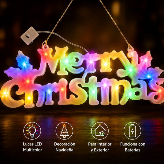 LUZ LED MERRY CHRISTMAS COLOR