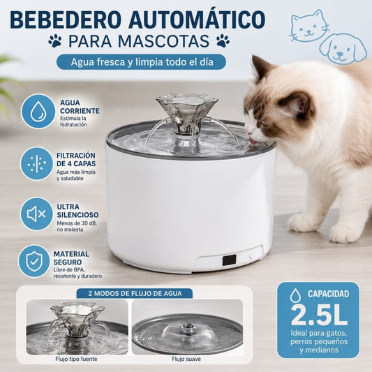FUENTE DE AGUA PARA MASCOTAS W403