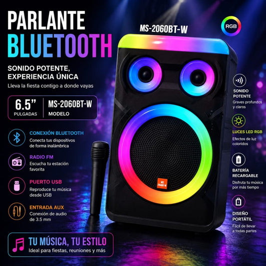 PARLANTE BLUETOOTH 2060BT-W