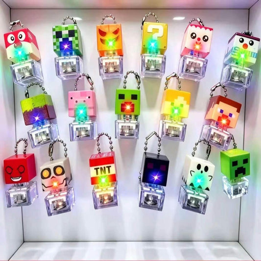 LLAVERO CON LUZ MINECRAFT