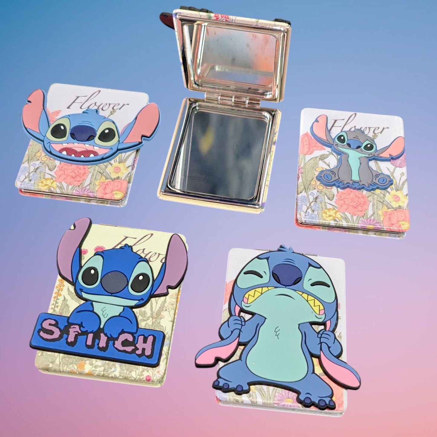 ESPEJO MANO STITCH PU