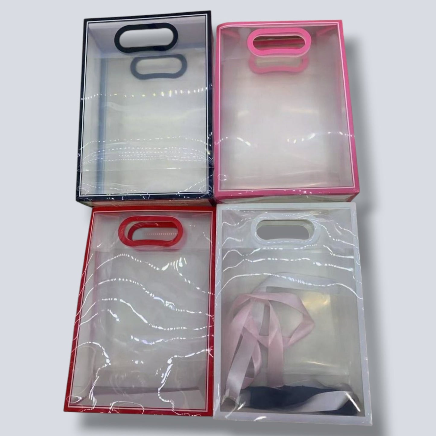 BOLSA REGALO TRANSPALENTE LAZO 24*10*32