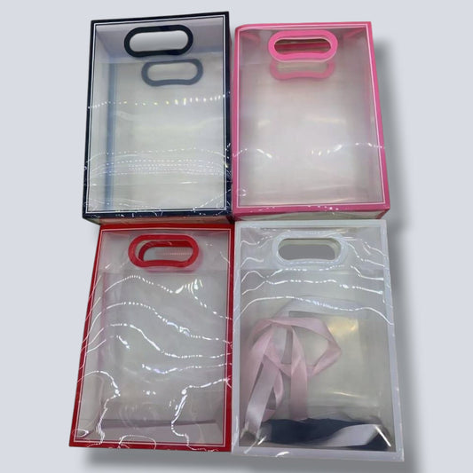 BOLSA REGALO TRANSPALENTE LAZO 24*10*32