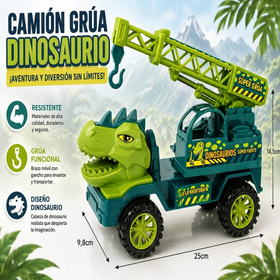 CARRO GRUA DINOSAURIO 6011B-1