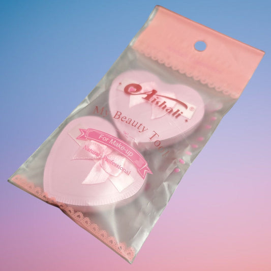 ESPONJA MAQUILLAJE 2 PCS CORAZON