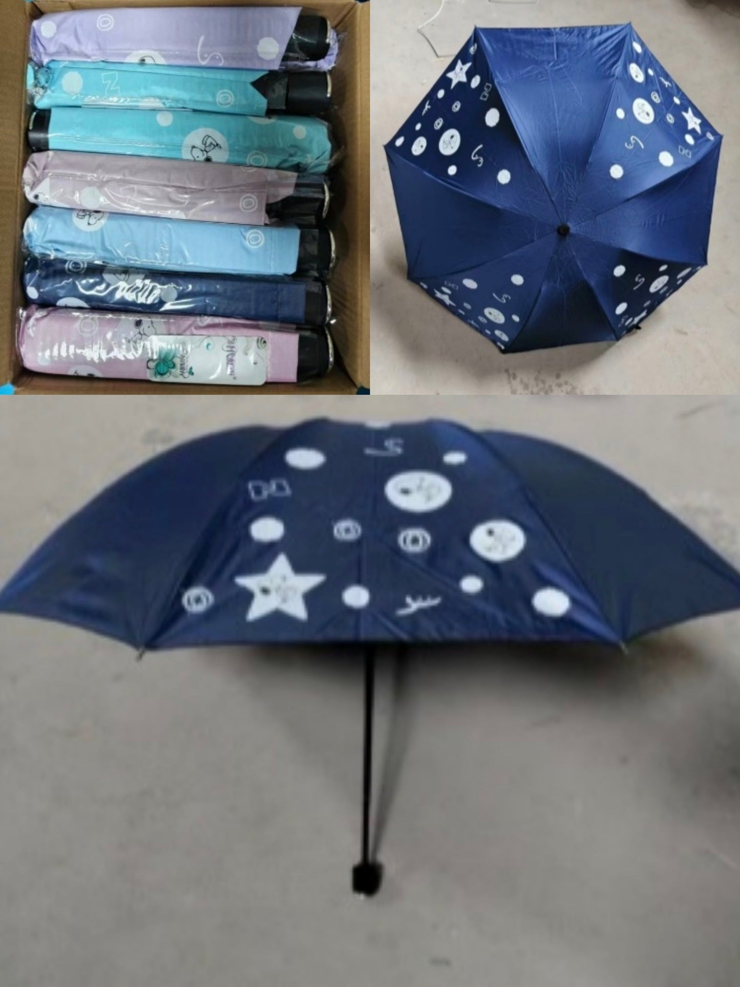 SOMBRILLA PLEGABLE SNOPY