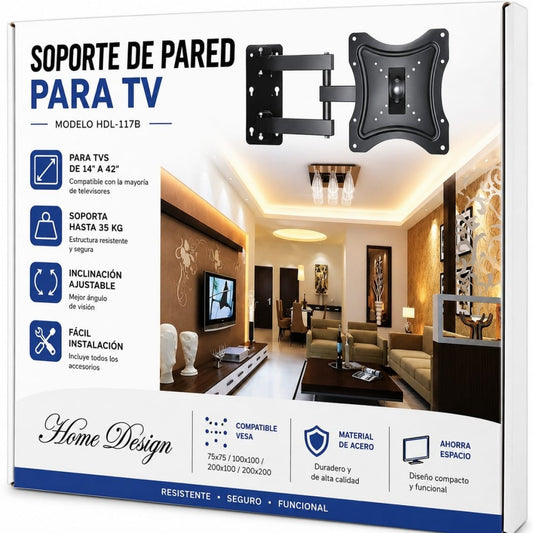 SOPORTE DE PARED PARA TV 14-42PULG 117B