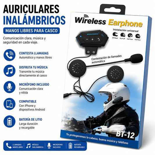 AUDIFONO PARA CASCO MOTO