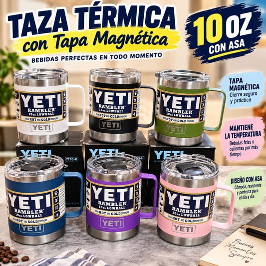 JARRA ACERO TAPA MAGNETICA 10OZ YET