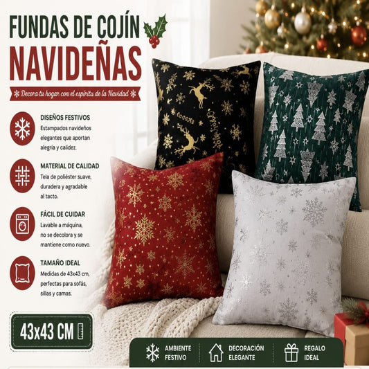 FUNDA COJIN NAVIDAD 43*43CM B