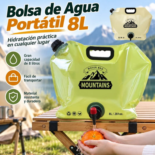 BOLSA AGUA PLEGABLE 8L
