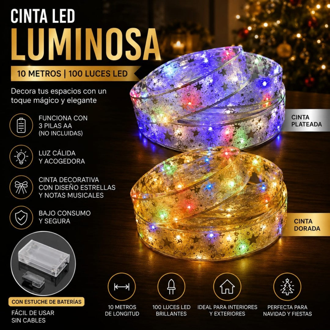 LUZ CINTA 100L 10M COLOR