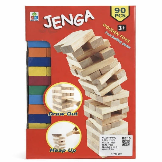 JENGA MADERA GDE COLOR 90PCS 7590C