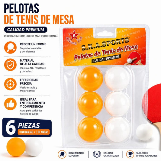 SET BOLA PING PONG 6PCS QC-5-PP