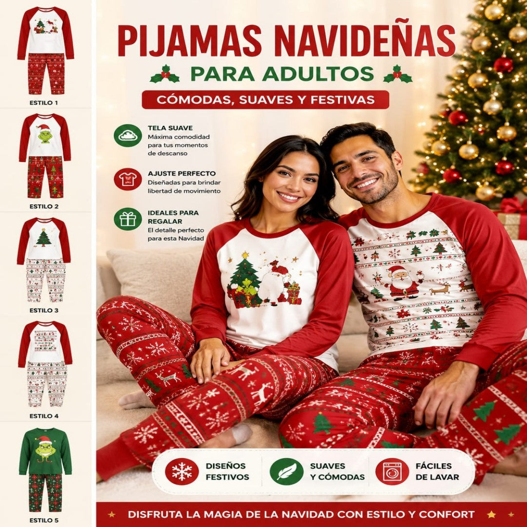PIJAMA NAVIDENO ADULTO M-L