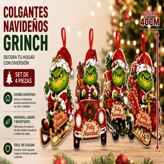 POSTER COLGANTE GRINCH GDE NANIDENO FOAMY 40CM