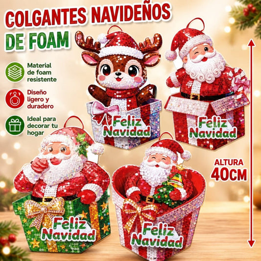 POSTER COLGANTE CAJA NANIDENO FOAMY 40CM