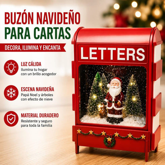 BUZON NAVIDENO CON LUZ