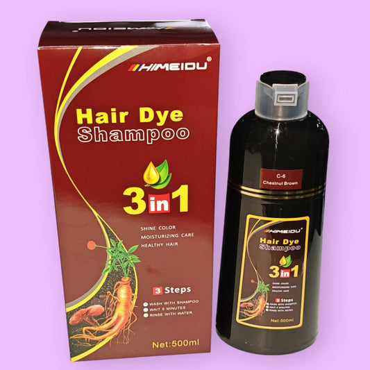 SHAMOO TINTE CUBRE CANAS 3EN1 NEGRO CASTANO