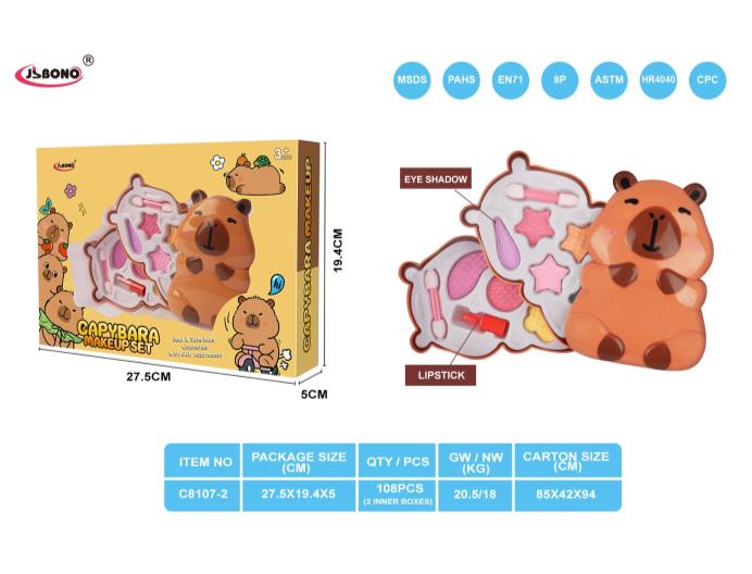 SET MAQUILLAJE JUGUETE CAPIBARA C8107-2