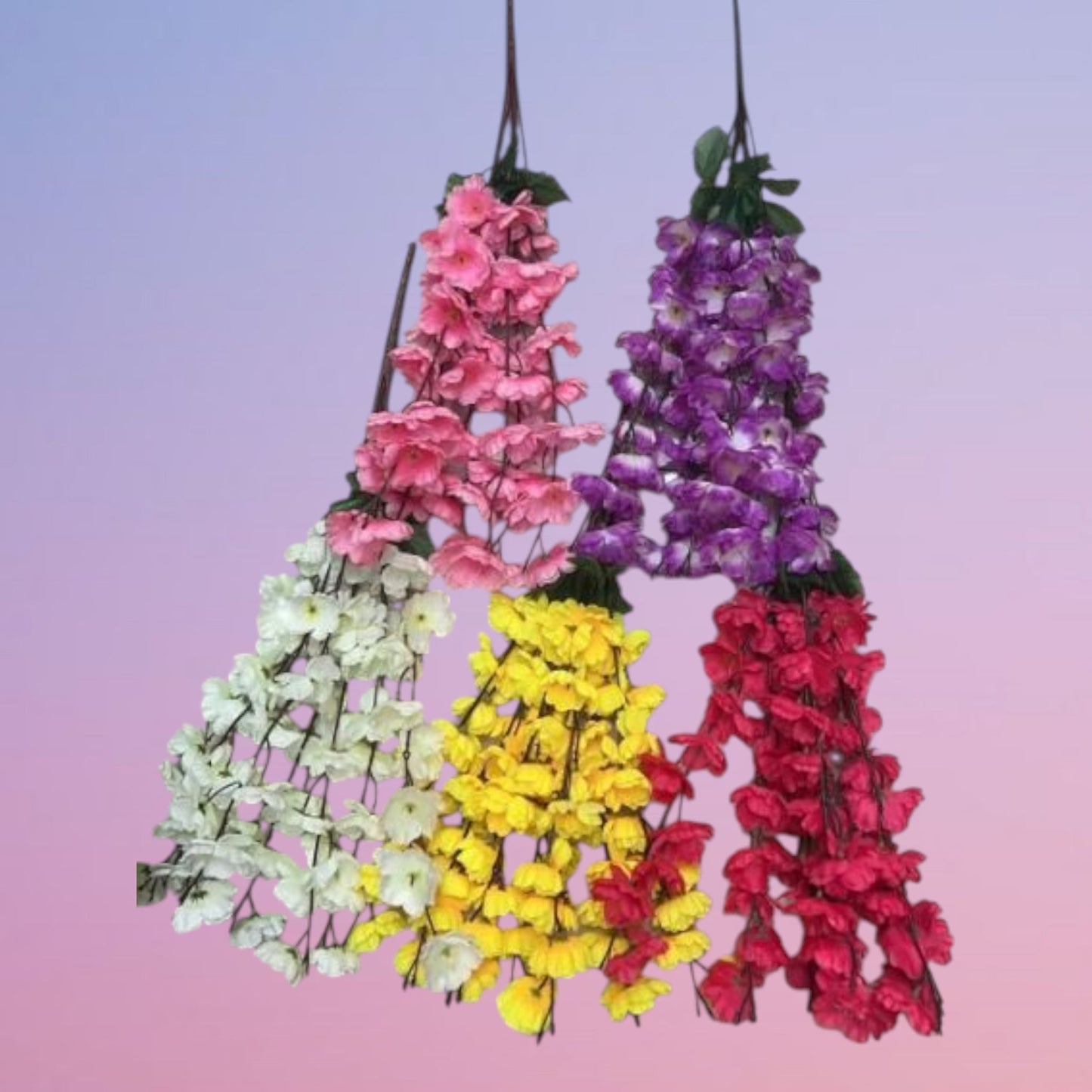 FLOR DURAZNO 7RAMO 55CM