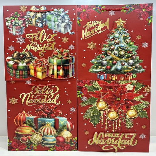 BOLSA REGALO NAVID M 32*26CM 7263
