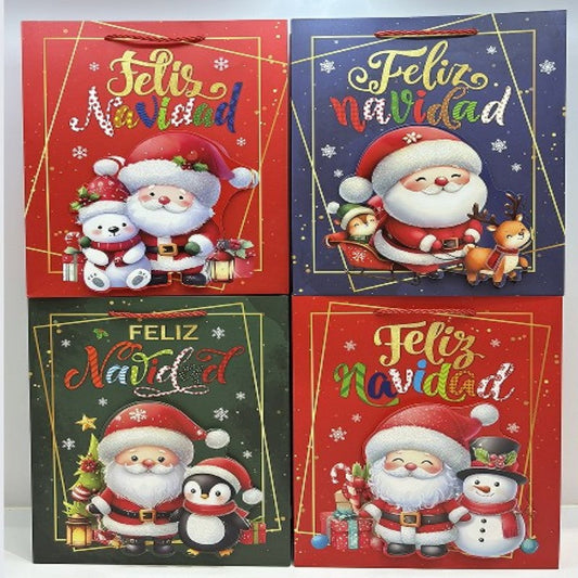 BOLSA REGALO NAVID L 40*30CM 7257