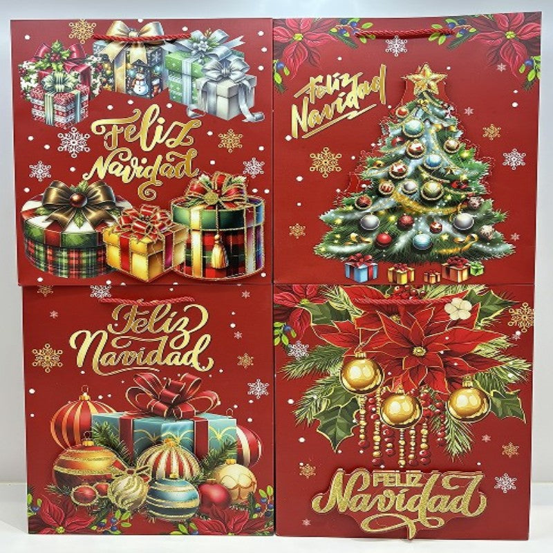 BOLSA REGALO NAVID L 40*30CM 7263