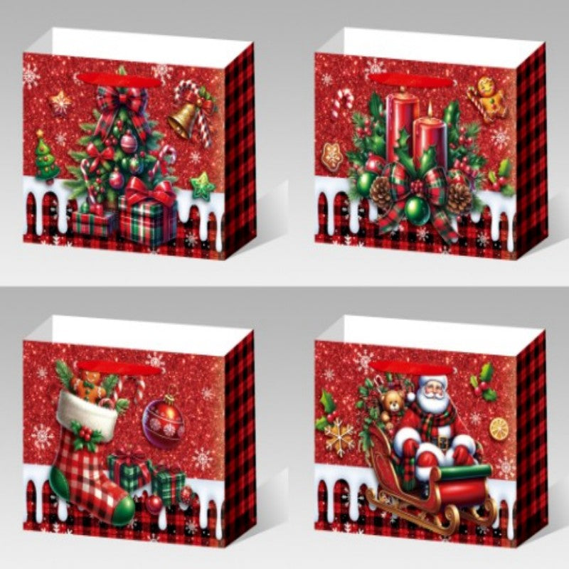 BOLSA REGALO NAVID M 32*26CM 1455H