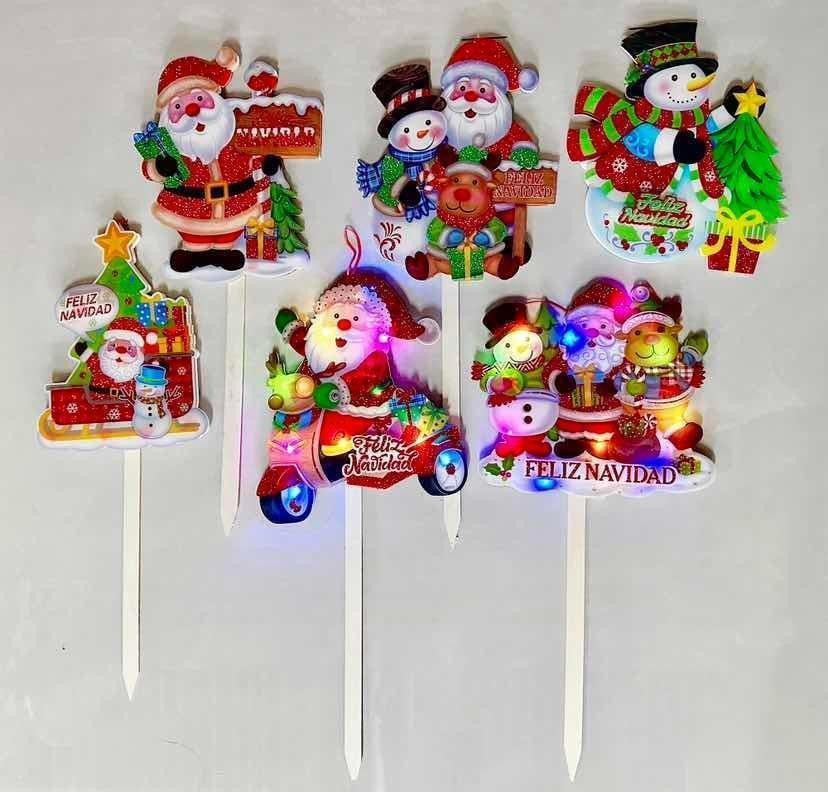 PLACA JARDIN CON LUZ 70CM